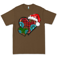 Cacao Christmas heart gemstones leopard Premium Tee - BarkalooDesign