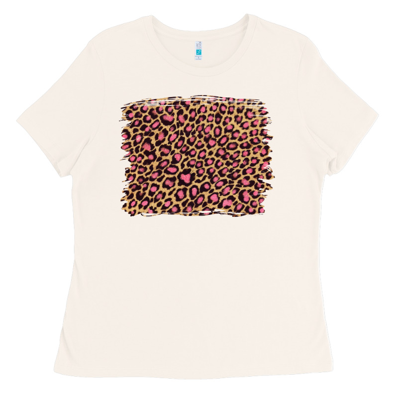 Leopard With Pink Glitter Ladies Tee by Artiststas | Teevron