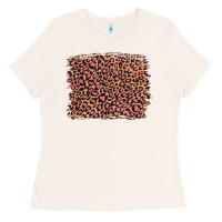 Bone leopard with pink glitter Ladies Tee - Artiststas