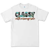 White classy with a savage side Premium Tee - JahusDesignShop