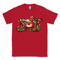 Red joy christmas deer Classic Tee - MaliasSmallBusiness