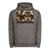 Pigment Tornado Longhorn Cow Pattern Urban Hoodie - CowhideDigitalArt
