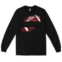 Black football name frame Long Sleeve Tee - BarkalooDesign