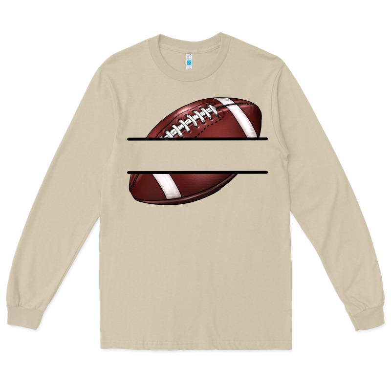 Football Name Frame Long Sleeve Tee by BarkalooDesign | Teevron