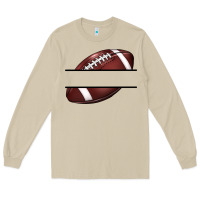 Mushroom football name frame Long Sleeve Tee - BarkalooDesign