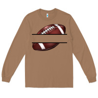 Toasted Coconut football name frame Long Sleeve Tee - BarkalooDesign
