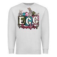 Dove Grey Easter egg hunter Premium Sweatshirt - OliviaCreatesArt