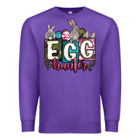 Purple Easter egg hunter Premium Sweatshirt - OliviaCreatesArt