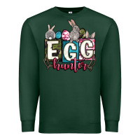 Sports Green Easter egg hunter Premium Sweatshirt - OliviaCreatesArt