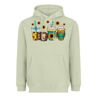 Matcha yellowstone coffee cups Heavyweight Hoodie - OliviaCreatesArt