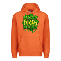 Carrot lucky lucky lucky clover St. Patrick's Premium Hoodie - HowdyJamesFarm