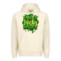 Sandshell lucky lucky lucky clover St. Patrick's Premium Hoodie - HowdyJamesFarm