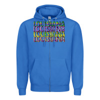 True Royal louisiana mardi gras Zipper Hoodie - CowGirlArtShop