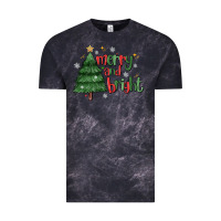 Cloud Black Merry And Bright Vintage Tee - MaliasSmallBusiness