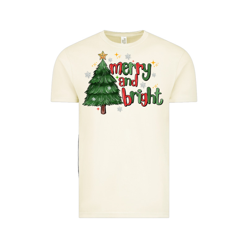 Merry And Bright Vintage Tee by MaliasSmallBusiness | Teevron