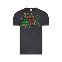 Vintage Black Merry And Bright Vintage Tee - MaliasSmallBusiness