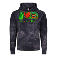 Cloud Black Peace Love Frogs Vintage Hoodie - Jasminsmagicworld