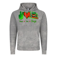 Cloud Rock Peace Love Frogs Vintage Hoodie - Jasminsmagicworld