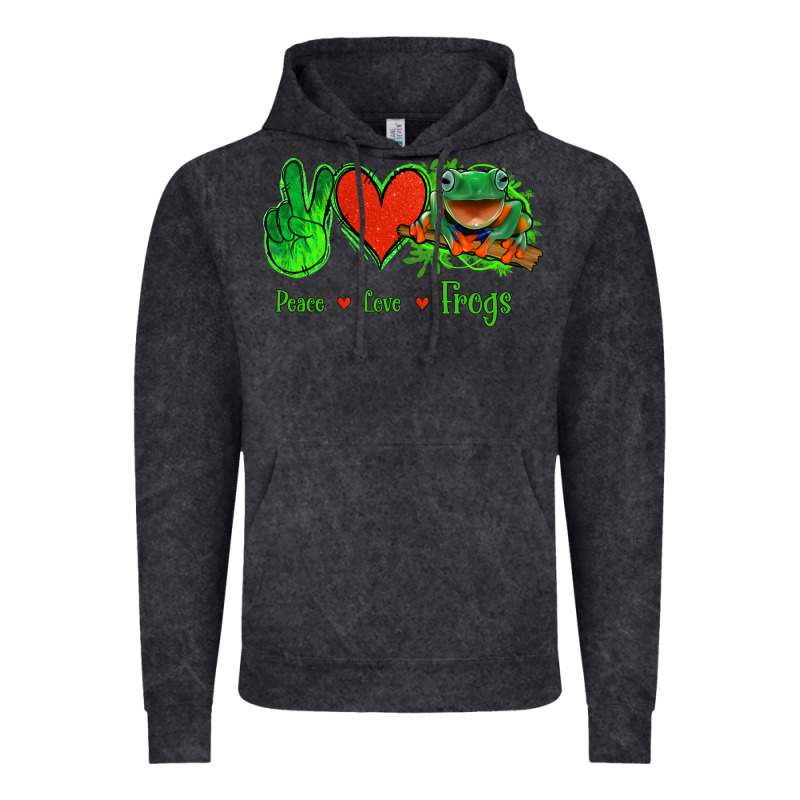 Peace Love Frogs Vintage Hoodie by Jasminsmagicworld | Teevron