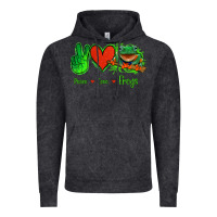 Vintage Black Peace Love Frogs Vintage Hoodie - Jasminsmagicworld
