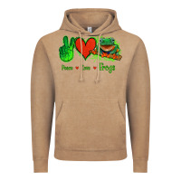 Vintage Coffee Peace Love Frogs Vintage Hoodie - Jasminsmagicworld