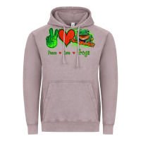 Vintage Zinc Peace Love Frogs Vintage Hoodie - Jasminsmagicworld