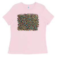 Bubblegum Pink leopard with turquoise glitter Ladies Tee - Artiststas