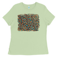 Matcha leopard with turquoise glitter Ladies Tee - Artiststas