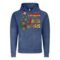 Vintage Denim i believe in santa paws Vintage Hoodie - MaliasSmallBusiness