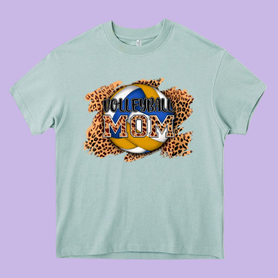 Volleyball Mom Heavy Core Tee Designed By Adodesignshop