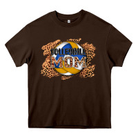 Chocolate Brown volleyball mom Heavy Core Tee - AdoDesignShop