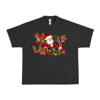 Pigment Black joy christmas with santa bbs Urban Heavy Tee - BundleAndBundleShop
