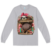 Moon Dust cute floral baby sloth Long Sleeve Tee - Jasminsmagicworld