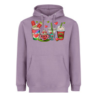 Lavender watermelon summer coffee cups Heavyweight Hoodie - OliviaCreatesArt