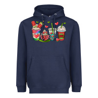Navy watermelon summer coffee cups Heavyweight Hoodie - OliviaCreatesArt