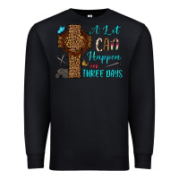 Black Easter Day A lot can happen in three days Premium Sweatshirt - OliviaCreatesArt