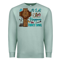Seafoam Easter Day A lot can happen in three days Premium Sweatshirt - OliviaCreatesArt