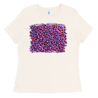 Lilac Leopard With Red Glitter Ladies Tee | Teevron