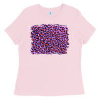 Bubblegum Pink lilac leopard with red glitter Ladies Tee - Artiststas