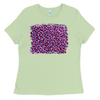 Matcha lilac leopard with red glitter Ladies Tee - Artiststas