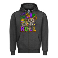 Charcoal Heather let the good times roll Zipper Hoodie - CowGirlArtShop