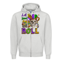 Dove Grey let the good times roll Zipper Hoodie - CowGirlArtShop