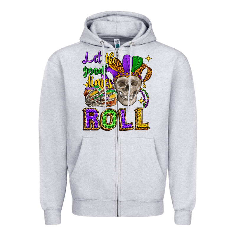 Let The Good Times Roll Zipper Hoodie by CowGirlArtShop | Teevron