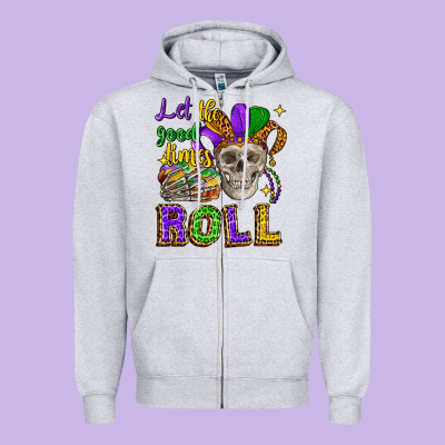 Let The Good Times Roll Zipper Hoodie Designed By Cowgirlartshop