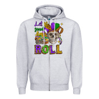 Heather Grey let the good times roll Zipper Hoodie - CowGirlArtShop