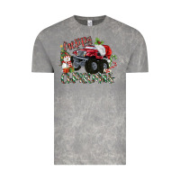 Cloud Rock Merry Christmas Monster Truck Vintage Tee - MaliasSmallBusiness