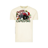 Vintage Arctic Merry Christmas Monster Truck Vintage Tee - MaliasSmallBusiness