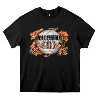 Black volleyball mom Heavy Core Tee - AdoDesignShop