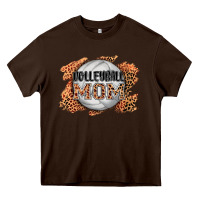Chocolate Brown volleyball mom Heavy Core Tee - AdoDesignShop