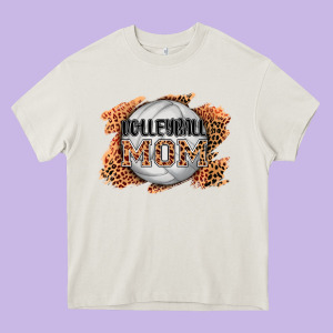 Volleyball Mom Heavy Core Tee Designed By Adodesignshop